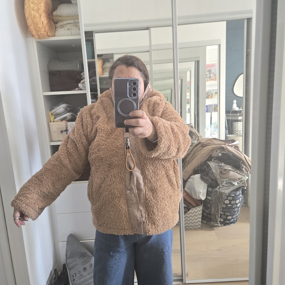 Steve Madden Tan Sherpa Jacket